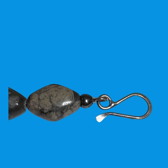 Jay King Sterling Silver & Que Sera Blue Agate Pendant Necklace DTR Discontinued - Picture 5 of 10